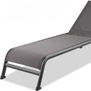 Metal Outdoor Chaise Lounge (Set of 2) - Taupe