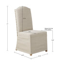 Foster - High Back Dining Chairs With Skirts (Set of 2) - Beige - Madison Park - Chair Sets - Elite Enclave Home