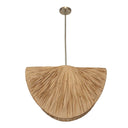 Bend - 1 Light Raffia Pendant - Light Brown - Uttermost - Pendant Lighting- Elite Enclave Home