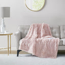 Malea - Shaggy Heated Throw - Blush - Serta - Heated Throws - Elite Enclave Home