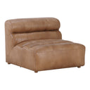 Ramsay - Leather Slipper Chair - Tan - Moe's Home Collection - Armless Chairs - Elite Enclave Home