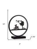 13" Bedside LED Table Lamp - Black - HomeRoots - Table Lamps - Elite Enclave Home