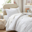 Gigi - Twin/Twin Long Comforter Mini Set - White