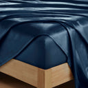 Satin - 6 Piece King Luxury Sheet Set - Midnight Blue