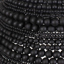 Persephone - Bead 1 Light Pendant - Black - Uttermost - Pendant Lighting- Elite Enclave Home