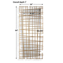 Golden Intersection - Mirrored Wall Decor - Brass