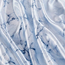 Printed Satin - Twin Sheet Set - Blue Marble