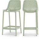 Mykonos - Outdoor Patio Stool (Set of 2) - Meridian Furniture - Stool Sets - Elite Enclave Home