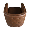 Capstone - Tufted Barrel Swivel Chair - Brown - Madison Park - Swivel Chairs - Elite Enclave Home