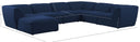 Miramar - 7 Piece Modular Sectional - Meridian Furniture - Stationary Sectionals - Elite Enclave Home