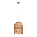 Rotorua - 1 Light Sea Grass Pendant - Light Brown - Uttermost - Pendant Lighting- Elite Enclave Home