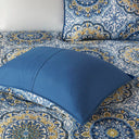Tangiers - King 6 Piece Reversible Coverlet Set - Blue