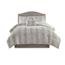 Zuri - Comforter (Set of 4) - Snow Leopard