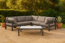 Nizuc - Outdoor Patio 5 Piece Modular Sectional With Gray Frame - Meridian Furniture - Stationary Sectionals- Elite Enclave Home