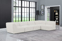Miramar - 5 Piece Modular Sectional - Meridian Furniture - Stationary Sectionals - Elite Enclave Home