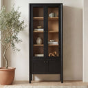 Hannah - Tall Display Cabinet - Black - Moe's Home Collection - Display Cabinets - Elite Enclave Home