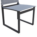 Aluminum Indoor Outdoor Dining Chair (Set of 2) - Gray And Black