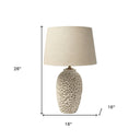 Lamp Base LED With Champagne Shade - Beige
