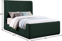 Oliver - Bed - Meridian Furniture - Upholstered Beds - Elite Enclave Home