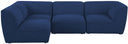 Miramar - 4 Piece Modular Sectional - Meridian Furniture - Stationary Sectionals - Elite Enclave Home