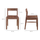 Owing - Dining Chair Chair (Set of 2) - Walnut Brown - Moe's Home Collection - Chair Sets - Elite Enclave Home