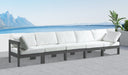 Nizuc - Outdoor Patio 5 Seat Modular Sofa With Gray Frame - Meridian Furniture - Stationary Sectionals- Elite Enclave Home