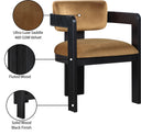 Sacha - Velvet Dining Chair With Black Base (Set of 2) - Meridian Furniture - Chair Sets - Elite Enclave Home