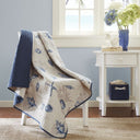 Bayside - Oversized Quilted Throw - Blue - Madison Park - Throws - Elite Enclave Home