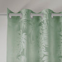 Leilani - Palm Leaf Burnout Window Sheer - Green - Madison Park - Curtains & Drapes - Elite Enclave Home