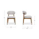 Ellie - Dining Chair - Oatmeal - Moe's Home Collection - Side Chairs - Elite Enclave Home