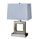 Open Square Table Lamp With White Rectangle Shade - Nicekl