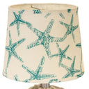 Standard Table Lamp With Ivory Shade - CLEAR
