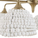 Biddeford - 6 Light Beaded Pendant - White - Uttermost - Pendant Lighting- Elite Enclave Home
