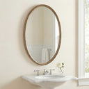 Ellis - Beaded Oval Mirror - Brass