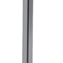 Black Metal Tall White Shade Table Lamp - Nickel Finish