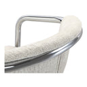 Freeman - Chrome Frame Counter Stool (Set of 2) - Blended Cream - Moe's Home Collection - Stool Sets - Elite Enclave Home