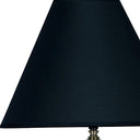 Table Lamp With Navy Blue Shade - Gold And Navy Blue