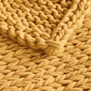 Chunky Double Knit - Handmade Throw - Yellow - Madison Park - Throws - Elite Enclave Home