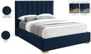 Pierce - Bed - Meridian Furniture - Upholstered Beds - Elite Enclave Home