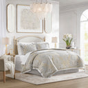 Loretta - 4 Piece California King Comforter Set - Beige