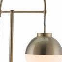 Crossed Floor Lamp - White And Brushed Bronze - HomeRoots - Floor Lamps - Elite Enclave Home