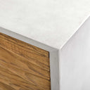 Brinson - Carved Wood 4 Door Cabinet - White / Woodtone
