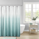 Ara - Ombre Printed Shower Curtain - Aqua - Madison Park - Shower Curtains - Elite Enclave Home