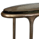 Ata - Oval Accent Table - Brass