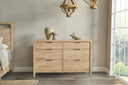 Laguna - 6 Drawer Dresser - Natural - Classic Home - Dressers - Elite Enclave Home
