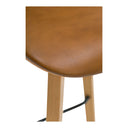 Napoli - Leather Counter Stool - Tan - Moe's Home Collection - Counter Height (24" - 27") - Elite Enclave Home