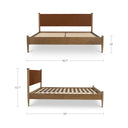 Crosby - King Bed - Brown - Moe's Home Collection - Upholstered Beds - Elite Enclave Home