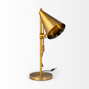 Lamp Base LED With Gold Shade - Gold