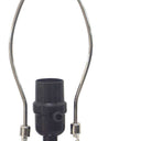 Glass Bedside Table Lamp - Clear Natural
