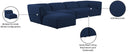 Miramar - 5 Piece Modular Sectional - Meridian Furniture - Stationary Sectionals - Elite Enclave Home